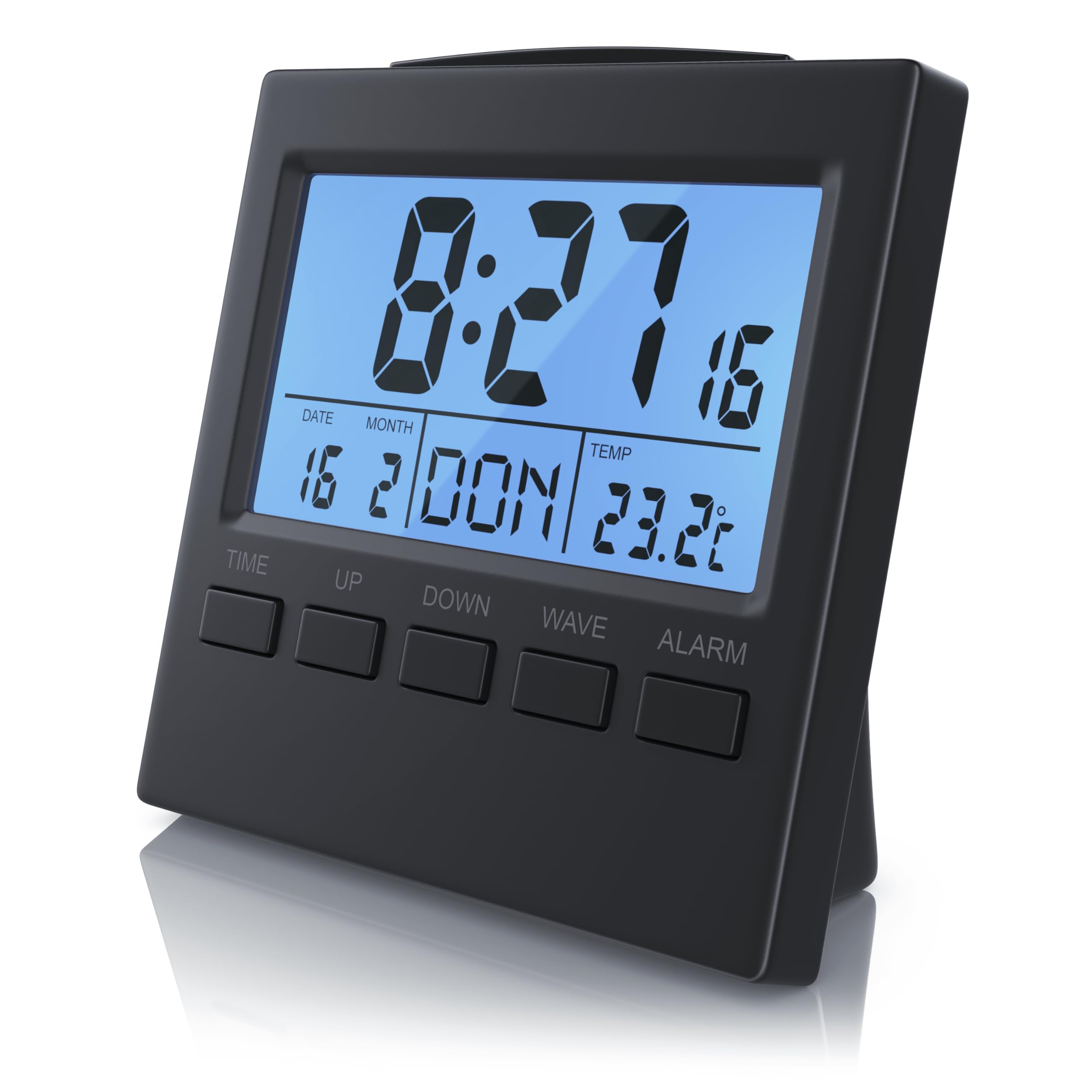 funkuhr mit digitalanzeige