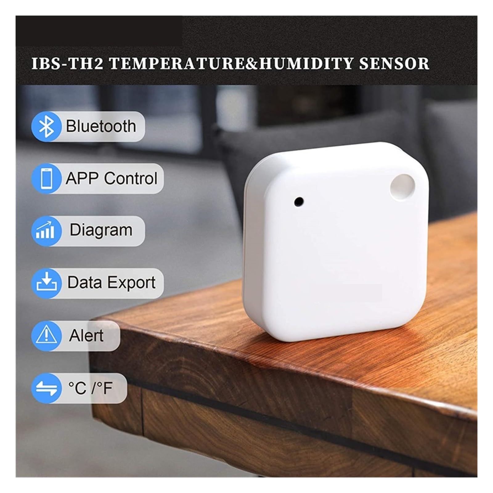 Sensore Di Temperatura E Umidità Amplificatore Compatibile Con Bluetooth Strumento For La Casa Intelligente Registratore Di Dati Wireless Termometro E Amplificatore Ｈigrometro Monitor Accurato