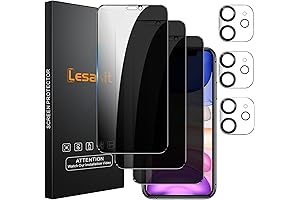 3 Pack Screen Protector for iPhone 11 with 3 Pack Camera Lens Protector