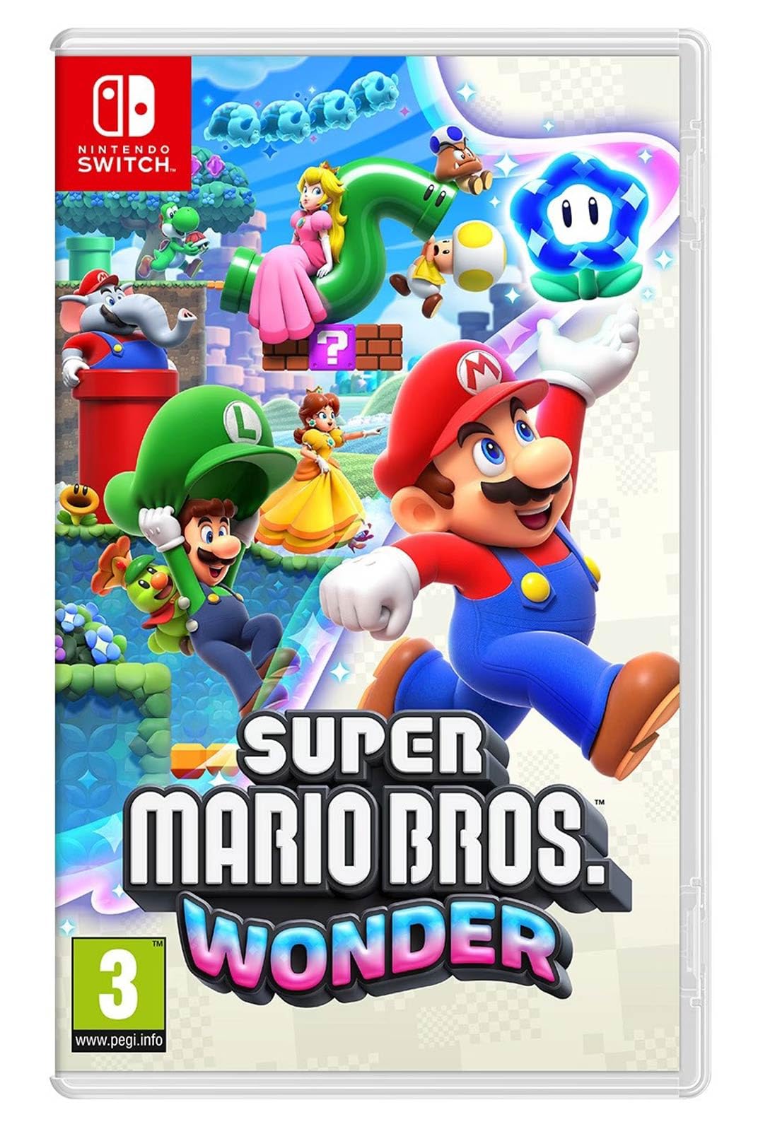 Consola Nintendo Switch - Color Azul Neón/Rojo Neón + Super Mario Bros. Wonder