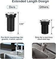 Vista 3 de Kit de interruptor de aire para eliminación de basura, interruptor de aire superior del fregadero para eliminación de residuos de alimentos, botón