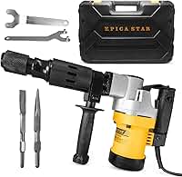 Martelo Rompedor 1200W, Profissional Martelete Demolidor 220V, Elétrico Martelete Perfurador com Maleta para Concreto, Alvenaria, Uso Doméstico, 6500 RPM