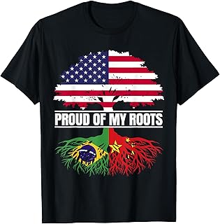 Brazil China Heritage Proud of my Roots Brazilian Chinese T-Shirt