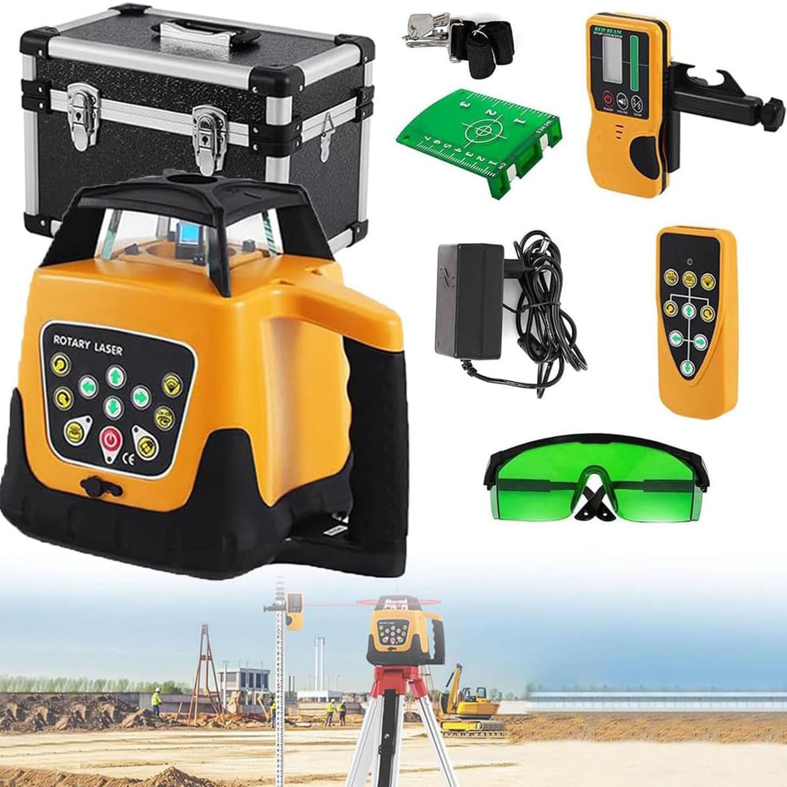 Poziom lasera Obrotowy poziom lasera Wiązka czerwona/zielona Poziom lasera 360 Samopoziomujący Pionowy poziom krzyżowy Automatyczna poziomica laserowa,GreenBeam