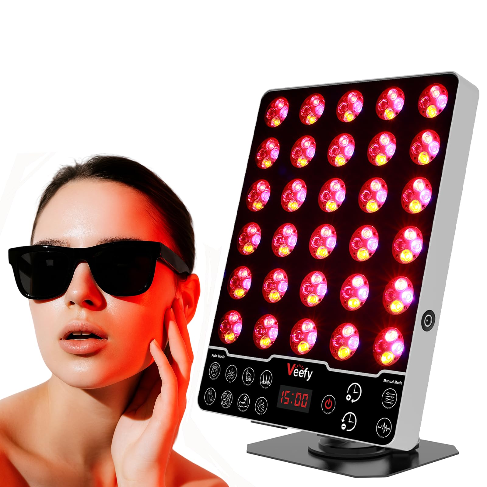 Amazon.com: Veefy Red Light Therapy Panel for Face & Body – 660nm
