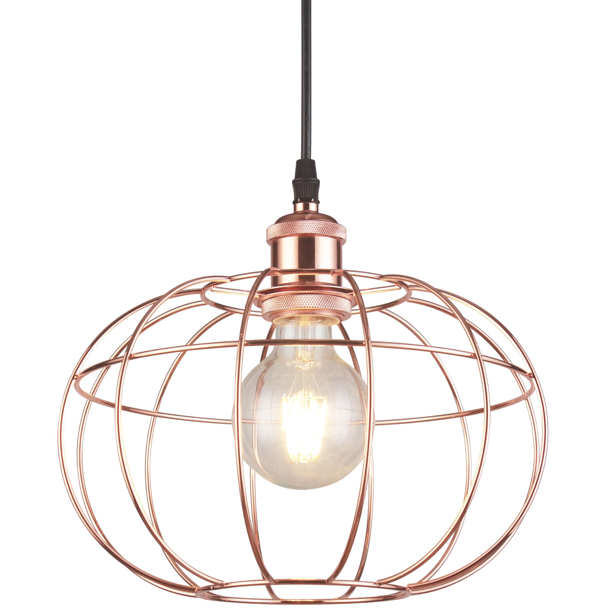 Suspension boule en cuivre VIELA Ø27,5 cm pour illuminer votre table de salle à manger