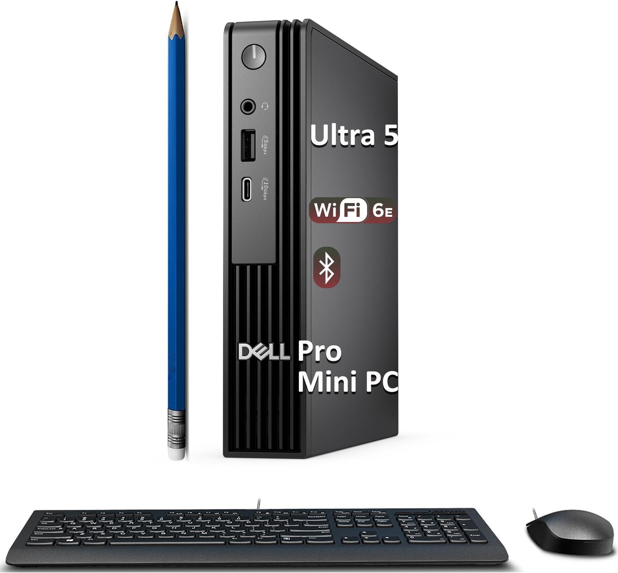 Dell Pro Micro QCM1250 AI PC (Next Gen OptiPlex 7020 MFF), Intel 14-Core Ultra 5 235T (>Ultra 7 165U), Mini Business Desktop, IST Computer Customized 16GB/32GB/64GB DDR5, 512GB/1TB/2TB SSD, Win 11 Pro