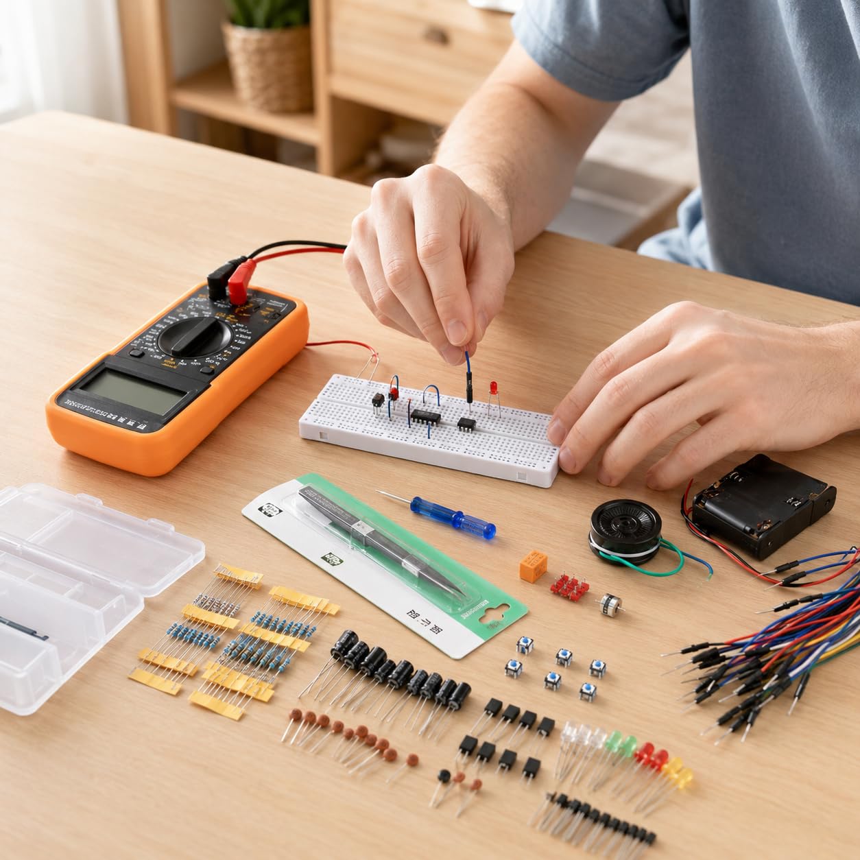 Kit Componenti per Circuiti Elettronici 555 per Sperimentazione di Base Adatto per Apprendimento Fai da Te E Progetti di Elettronica Creativa, style to 2