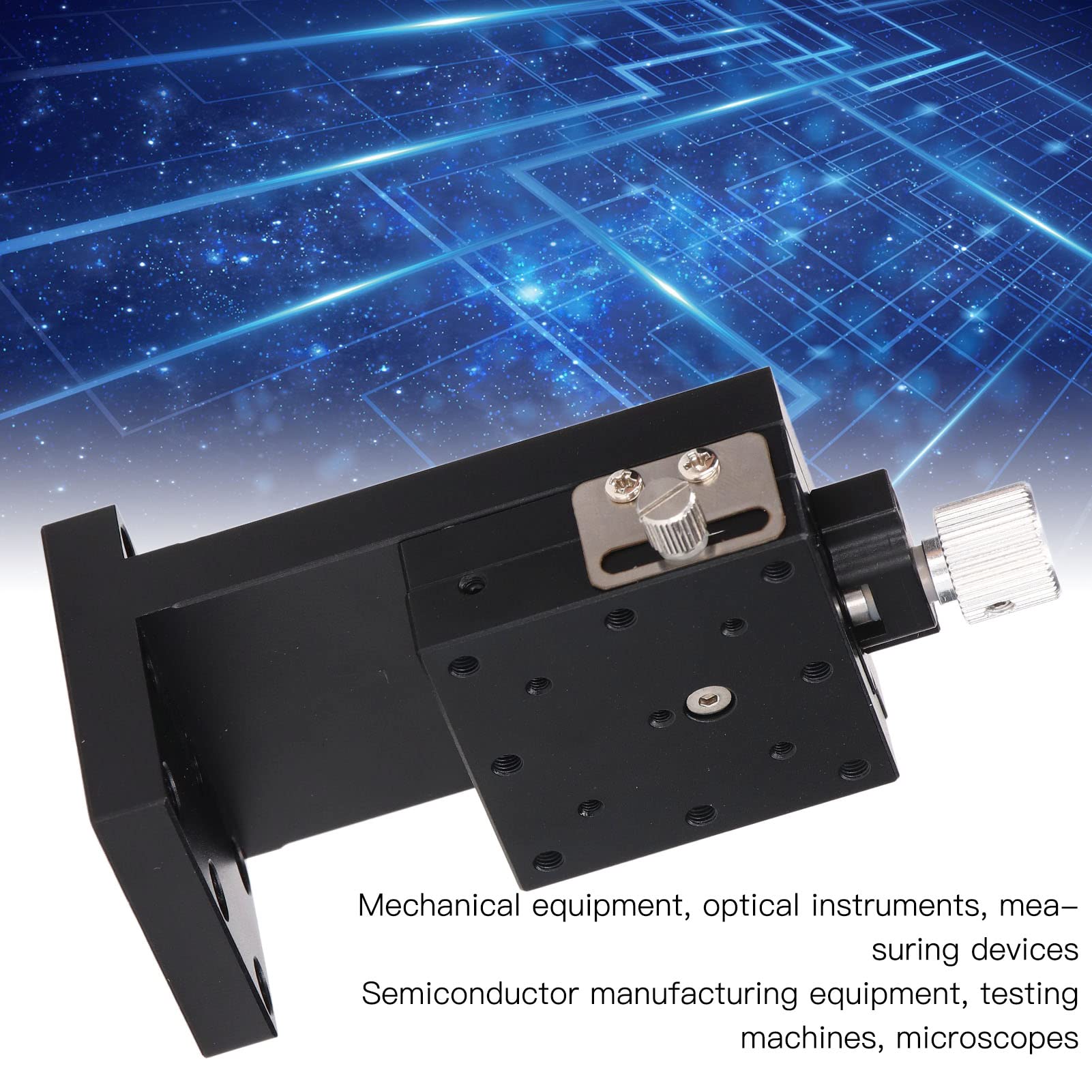 Z-Lineartisch, Hochpräziser Z-Achsen-Lineartisch mit Manueller Skalenknopfsteuerung für Optische Instrumente und Lineare Rollenlager (40X40mm)