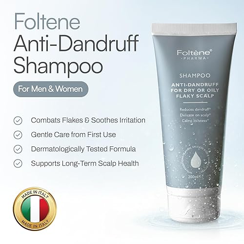 Miniatura 2 de Foltene Champú anticaspa para hombres y mujeres  Champú para cuero cabelludo seco para cuero cabelludo graso y picazón  Tratamiento de caspa con