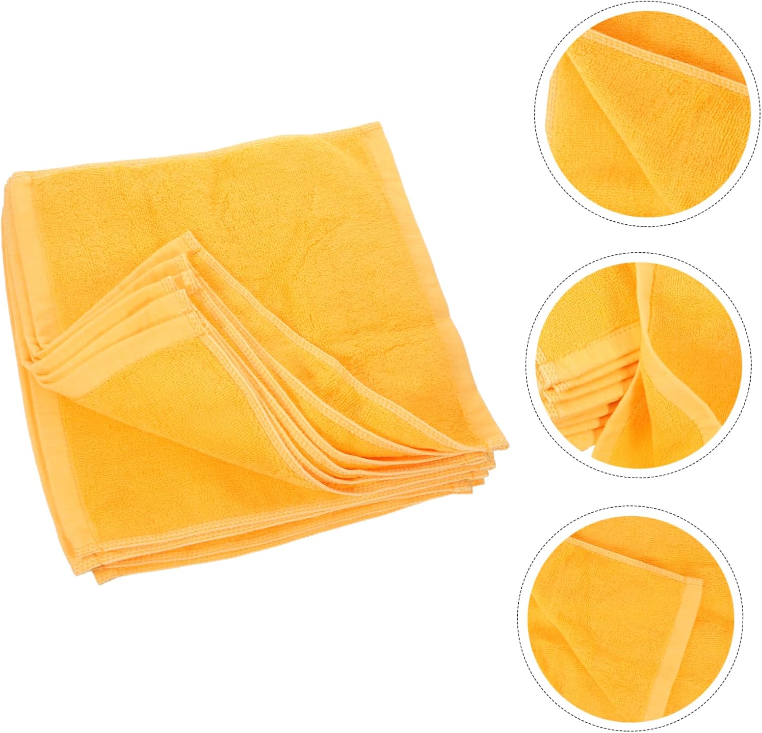 Unomor 12pcs Pure Cotton Face Towel Soft Absorbent Multi-Functional Hand Towel for Boys and Girls Adults Bulk