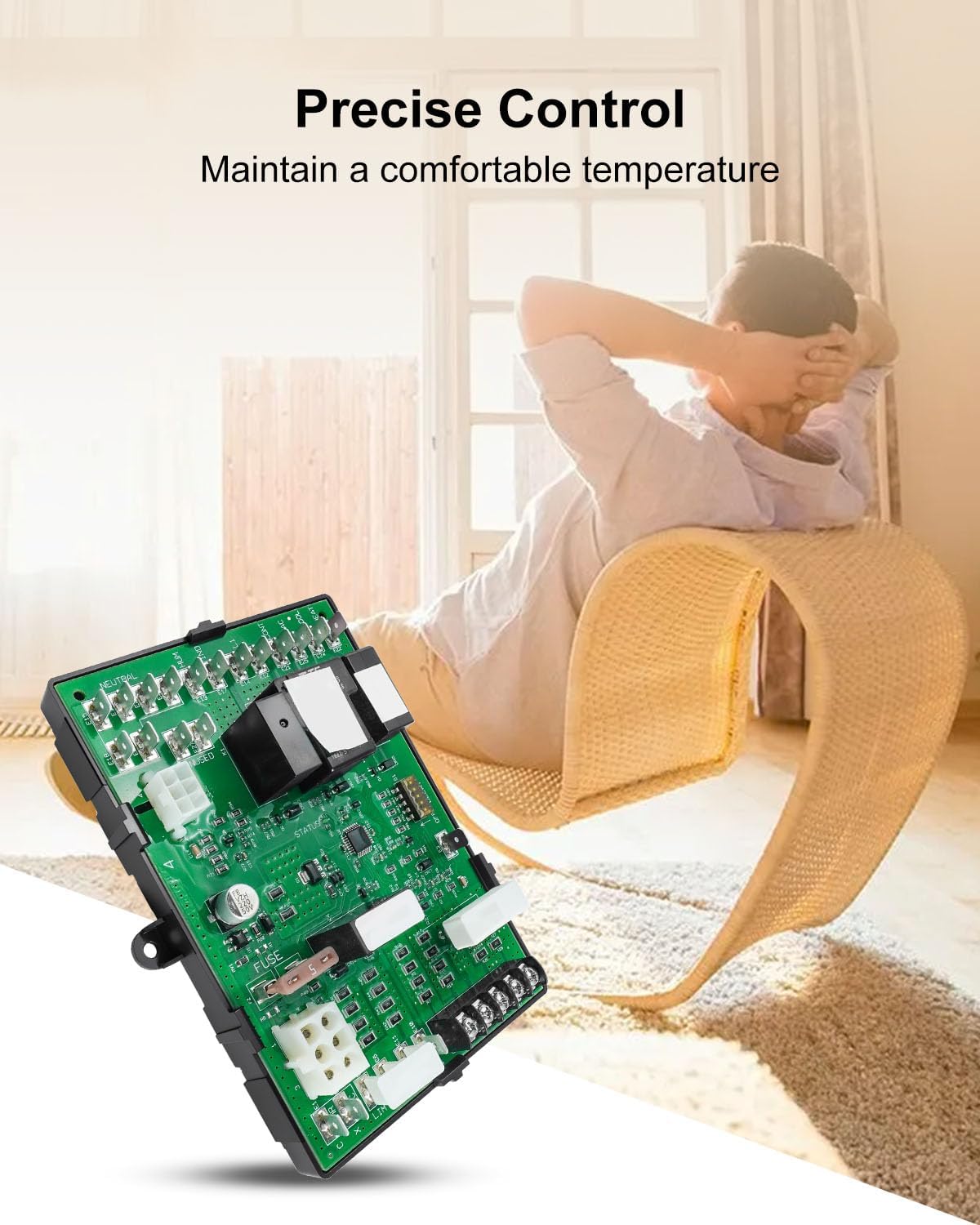 Replace ST9120U1011 Universal Electronic Fan Timer Control Circuit Board Compatible with Model ST9101 ST9120 ST9141 St9160