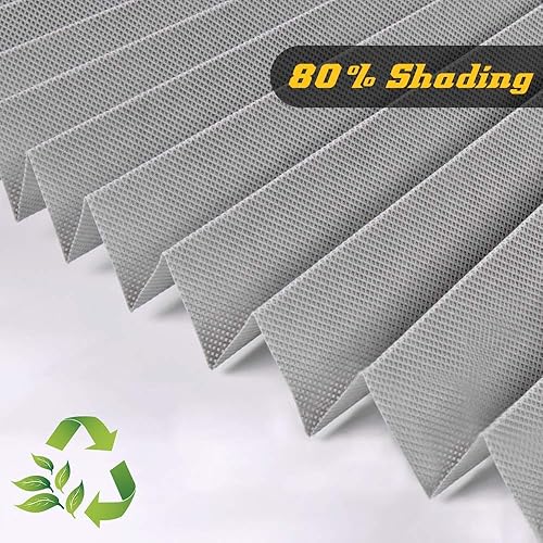 Miniatura 10 de Seeye. - Persiana enrollable a rayas para ventana, para el día y la noche, fácil de instalar.