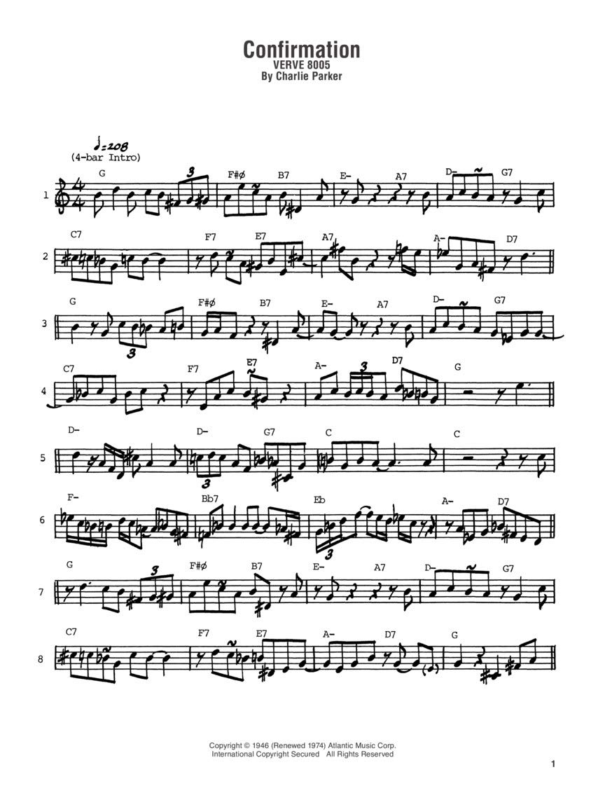 Charlie Parker Omnibook Volume 1 - B-Flat Instruments | 60 Jazz Solos with Online Audio | Transcriptions for Trumpet, Clarinet, and Tenor Sax | Sheet Music for Jazz Improvisation & Study