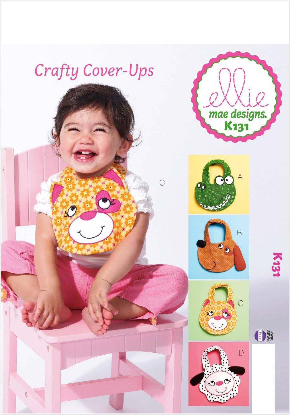 KWIK-SEW PATTERNS K0131 Bibs Sewing Template, One Size