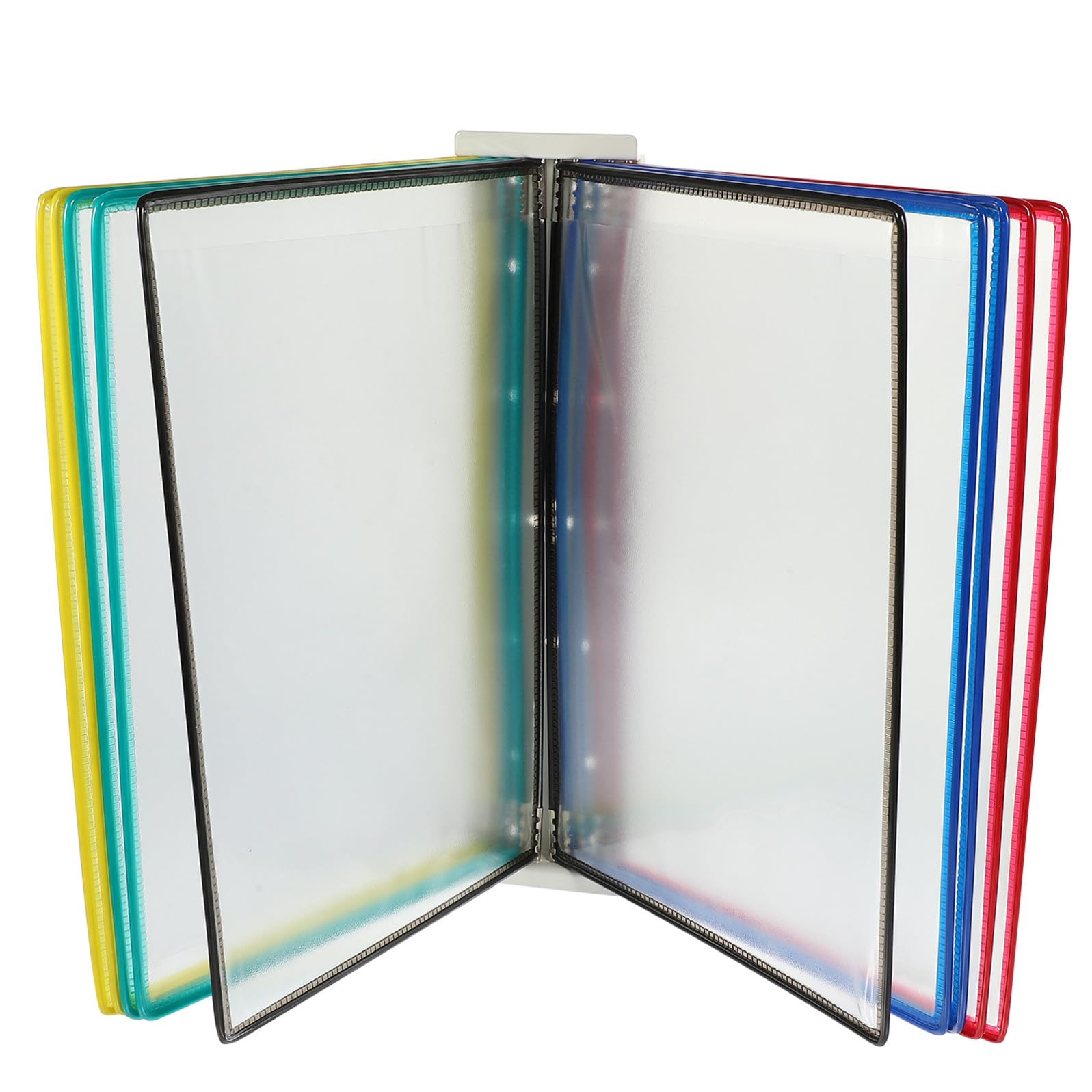 Ciieeo Organizer da Muro per Documenti in Pvc e Metallo Struttura Semplice, Porta File per 10 Pagine per Scuole e Sale Riunioni