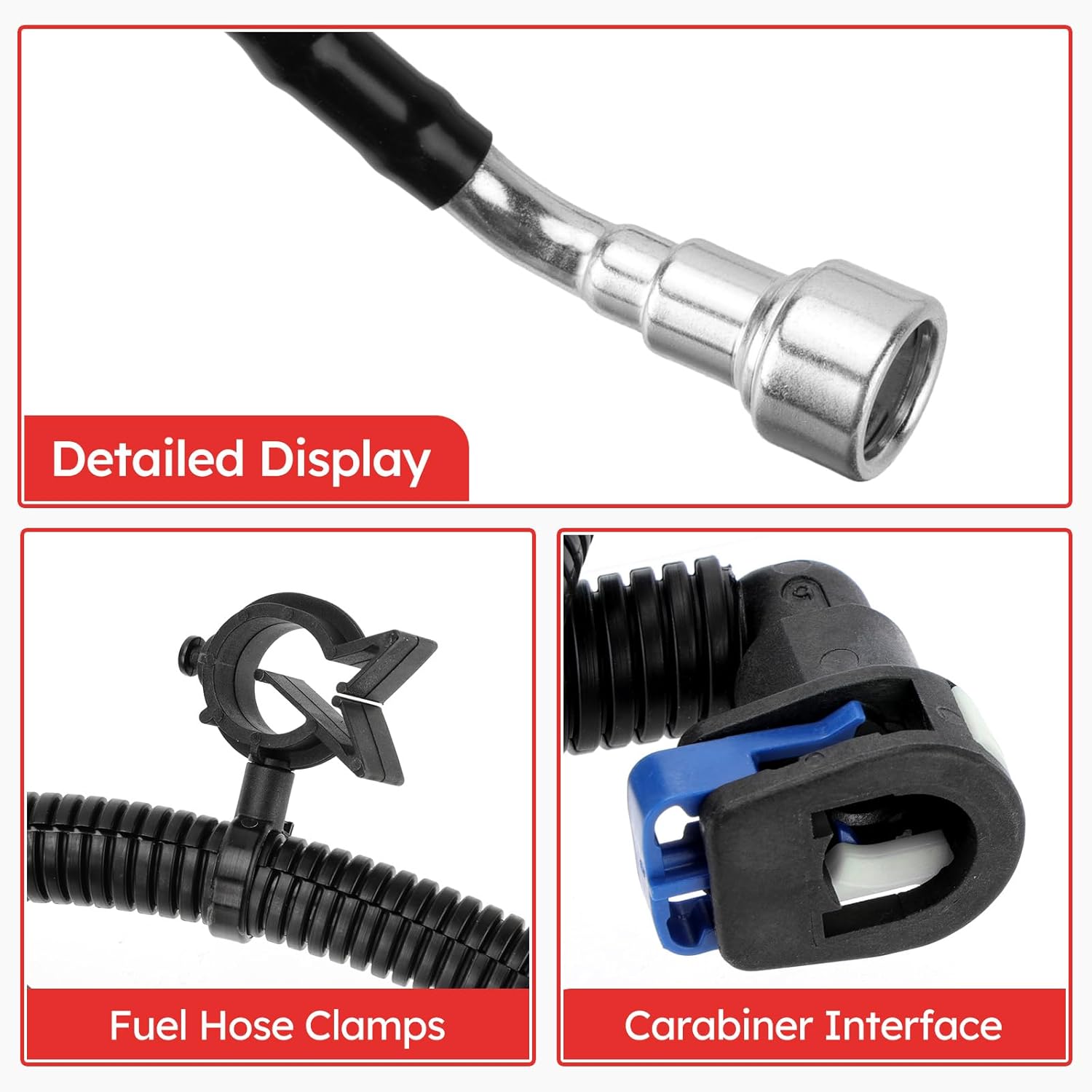 68141849AD Fuel Line Tube Fuel Supply for Jeep 2012-2018 Wrangler 3.6L V6 Gas Replaces# 68141849AA 68141849AB 68141849AC (68141849AD)