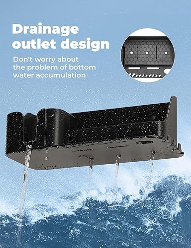 Miniatura 3 de KEMIMOTO Organizador de bote, portavasos instalado con tornillosventosas en cualquier superficie plana, organizador de almacenamiento, caja de