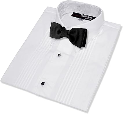 dinner suit shirt and bow tie