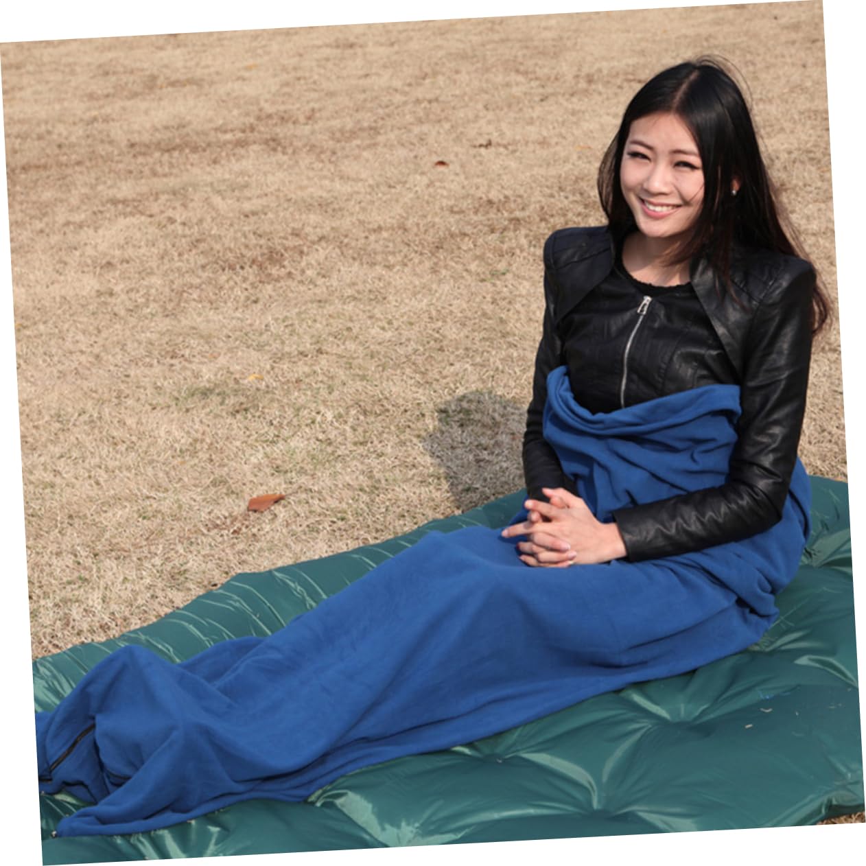 iplusmile Saco de Dormir al Aire Saco de Dormir de Verano Saco de Dormir para Acampar Saco de Dormir Bolsa Funcional al Aire Saco de Dormir de Viaje Blue