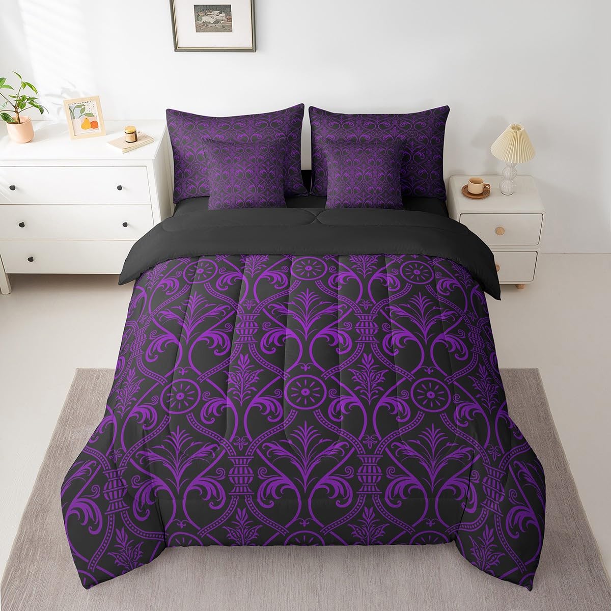 希少耽美系Goth、Black l CD 詰め合わせ Amazon.com: Erosebridal Purple Black Ombre Gothic Bedding Set Twin