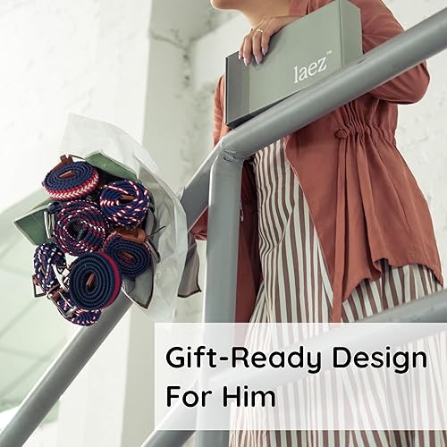 Miniatura 7 de Mens Braided Stretch Belt Adjustable Woven Golf Belt for Casual, Work, and Active Wear