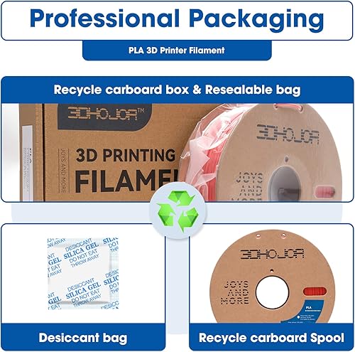 Miniatura 6 de Filamento PLA de alta velocidad de 0.069 pulgadas, filamento de impresora 3D, carrete de cartón de 2.2 libras, precisión dimensional +- 0.001 in,
