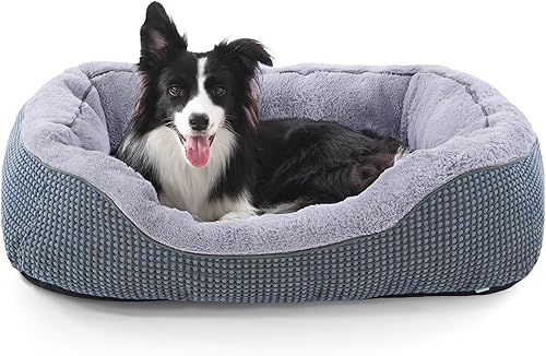 Miniatura 21 de INVENHO Cama para perros pequeños, lavable, ortopédica, calmante y cálida, cama duradera para mascotas con parte inferior antideslizante (25 x 21 x