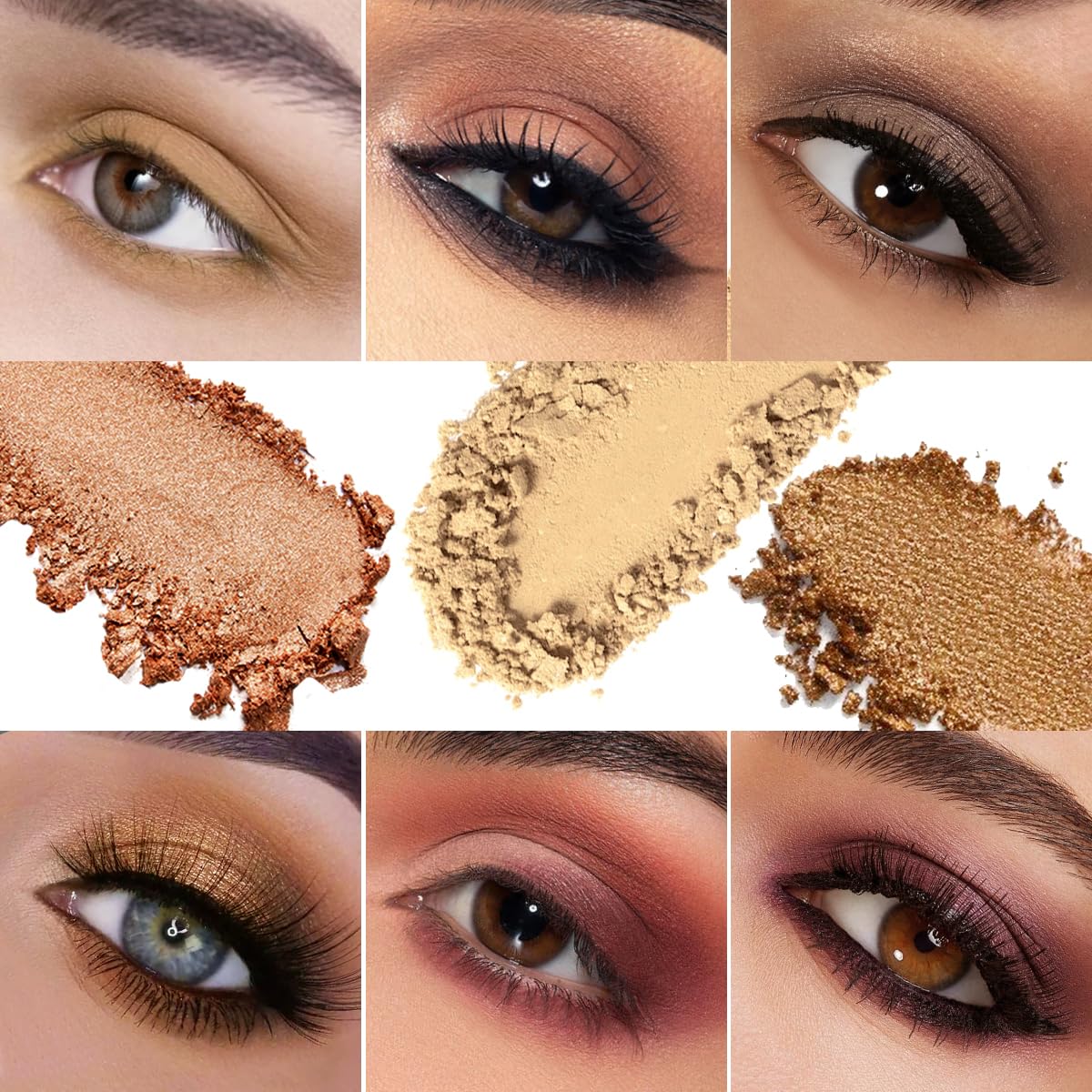 BEUSELF Nude Neutralna paleta cieni do powiek 25 kolorów matowy błyszczący brązowy złoty cień do powiek naturalny pigment nagi dymny do brązowych oczu paleta do makijażu