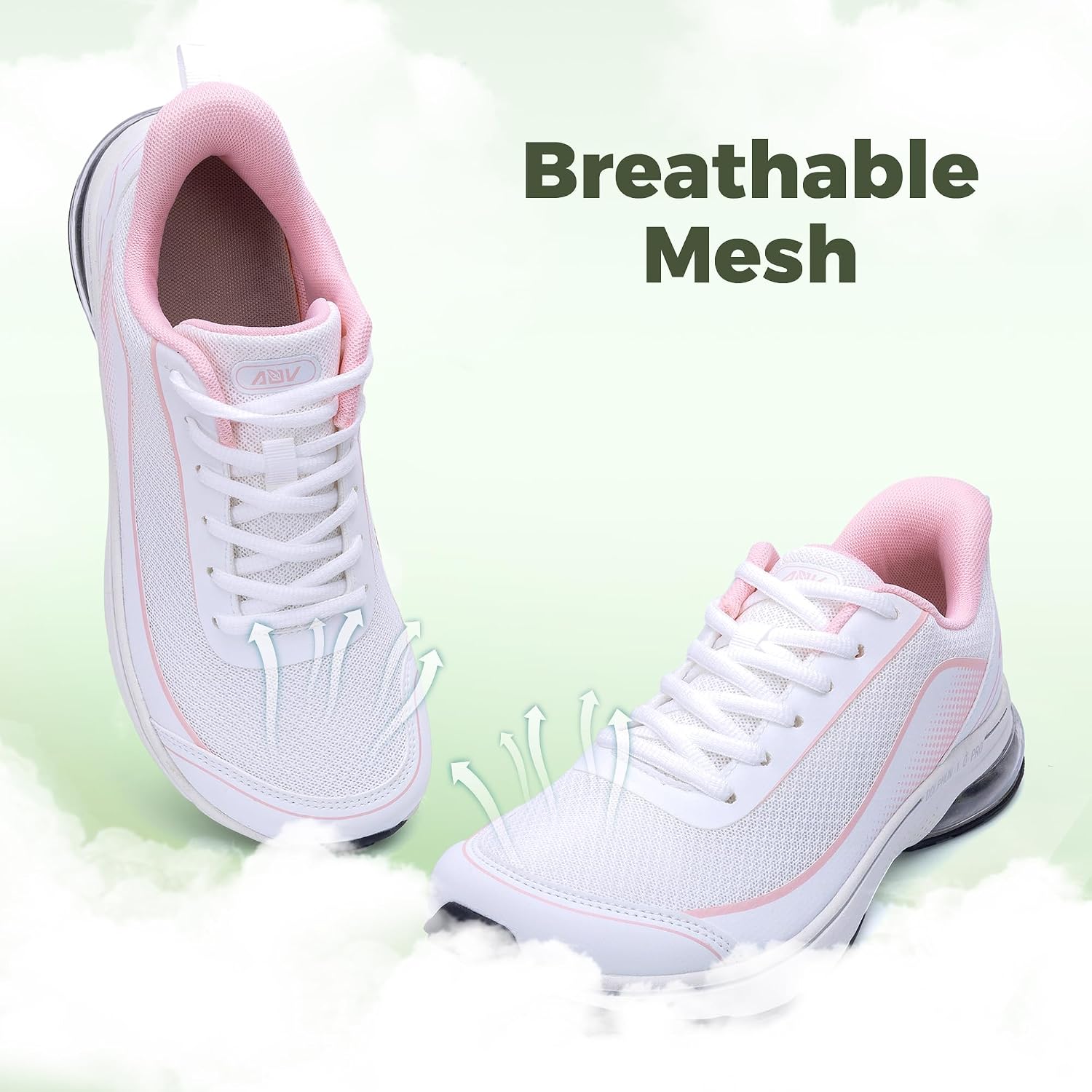 IIV Womens Wide Toe Box Walking Shoes Arch Support Running Shoe Plantar Fasciitis Tennis Sneakers Orthotic for Pain Relief