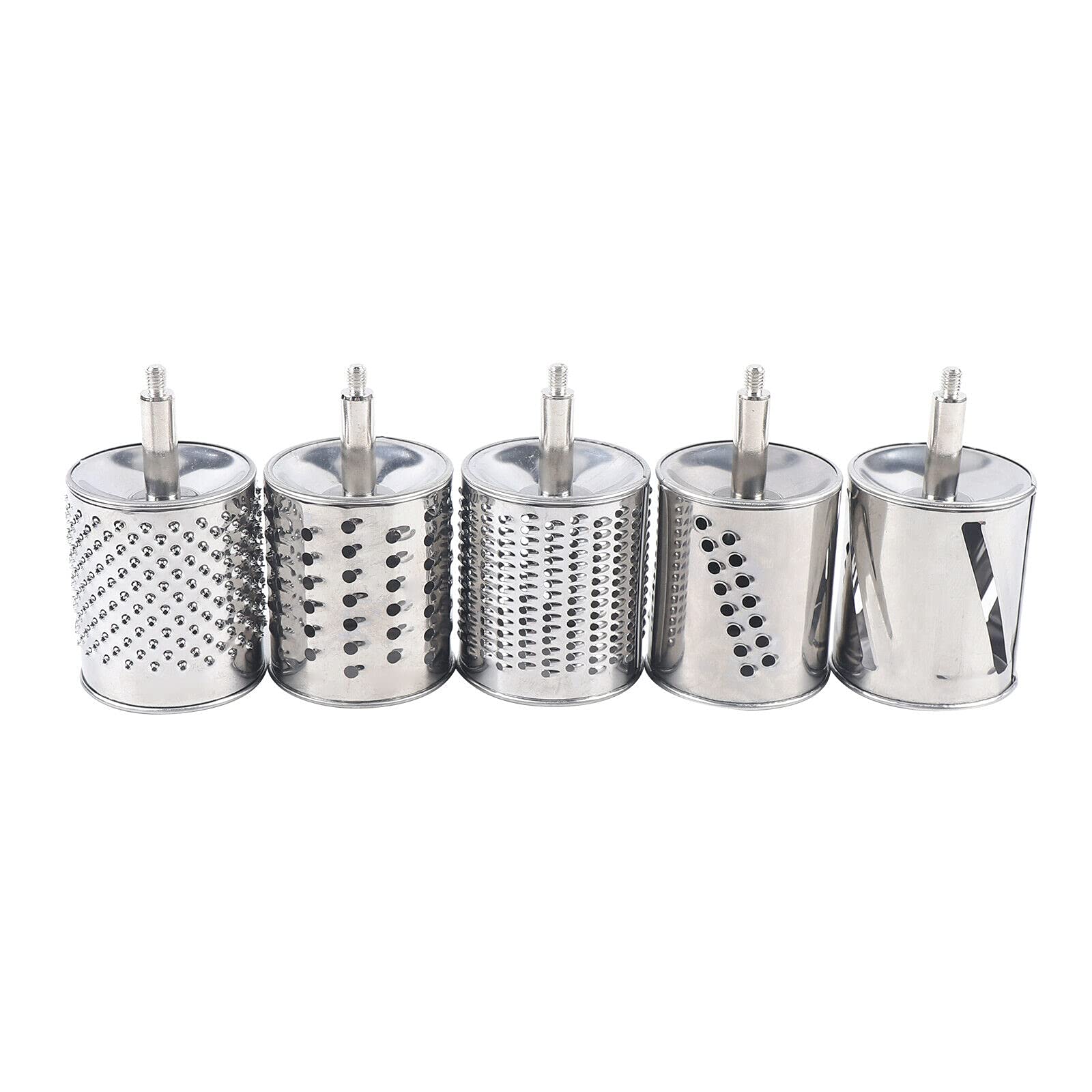 Manuale da cucina, affettaverdure, grattugia in acciaio inox, con 5 lame tamburo