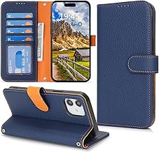 iPhone 12 Case, Notebook Type, Card Storage, Stand Function, iPhone 12 Pro Case, Genuine Leather, Large Capacity, Coin Purse, Shockproof, iPhone 12 Pro Case, Notebook Type, iPhone 12, Leather