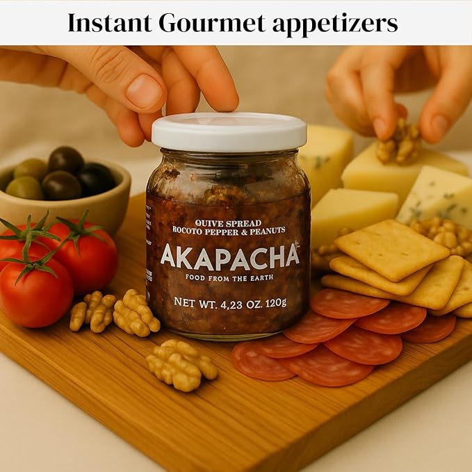 Untable de Aceitunas Picante Akapacha con Ají Rocoto y Maní 4.2 oz miniatura 4