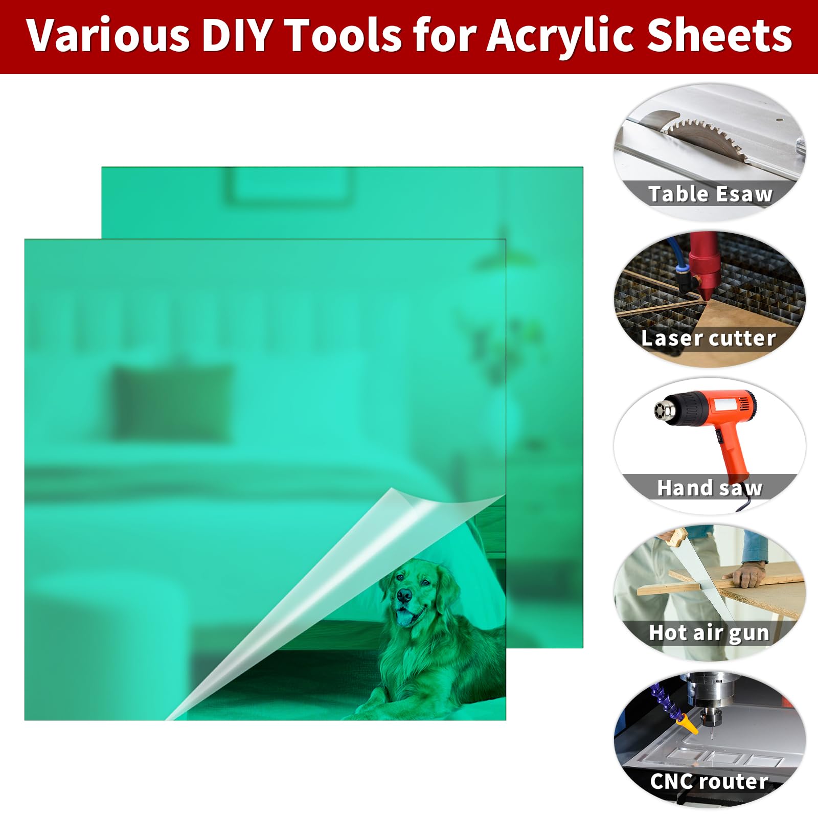 Colorful Acrylic Sheets - Laser Cutting & DIY Crafts -3