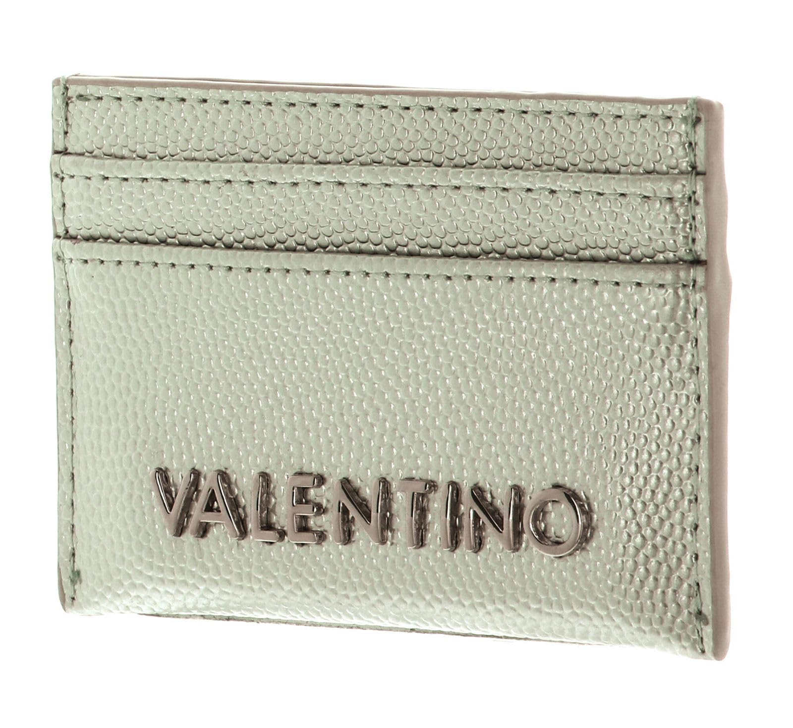 Valentino Women's 1r4-divine Credit Card CASE, Metallic Silver, ÚNICA