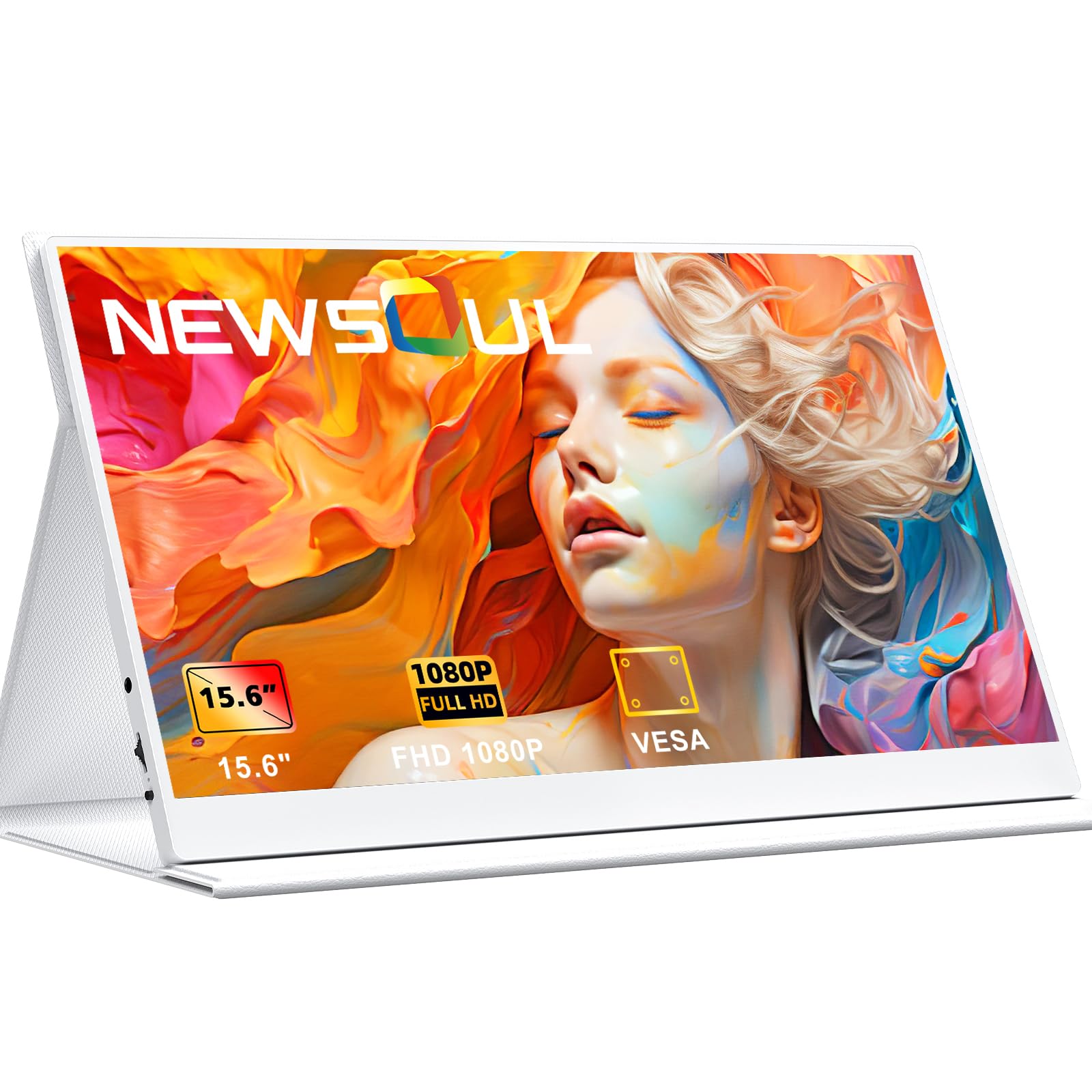 Amazon.co.jp: Newsoul モバイルモニター 白 モバイル