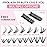 280 Pcs Individual Lashes 50D Mixed Lash Clusters 14 Rows Cluster Lashes that Look Like Eyelash Extensions DIY Lash Extension Self Application At Home (50D-D-14-20mix)