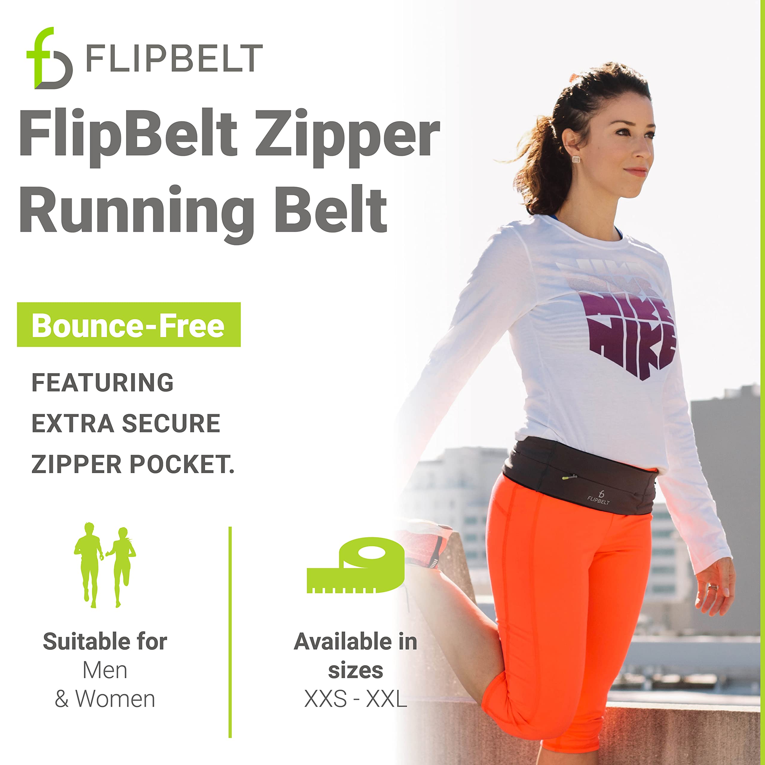 FlipBeltファスナー、オーシャンブルーム、XL フリップベルト（Flipbelt）（メンズ、レディース）ウエスト