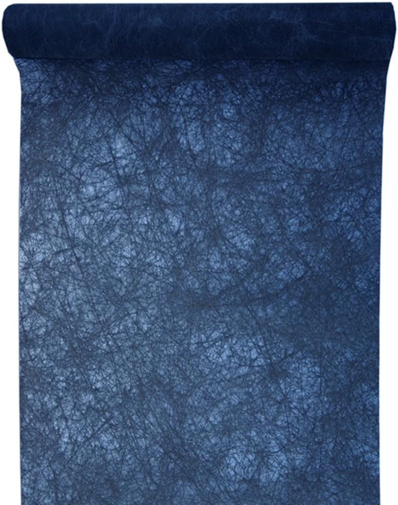 Tischläufer Faseroptik Marine Blau – 30 Cm X 5 M, Eleganter Partyläufer