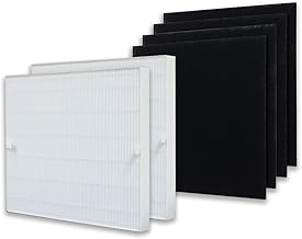 Pureburg 2 Pack Replacement Filter Set - 2 HEPA Filter and 4 Carbon Pre-Filters Compatible with Coway AP-1512HH AP1512HH AP1512 Air Purifier Replaces Part 3304899