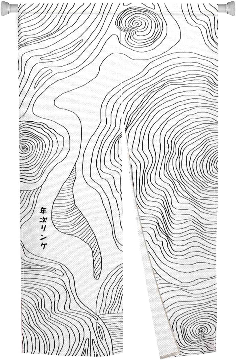 Noren Japanese Style Doorway Curtain Long Type Japanese Door Curtain Window Treatment Tapestry Panel for Privacy Partition Divider Kitchen Home Decor 33.5" Width x 59" Long Abstract Paisley