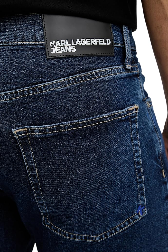 Jeansy Karl Lagerfeld, Męskie, Zwężane Denim, Zwężana Nogawka