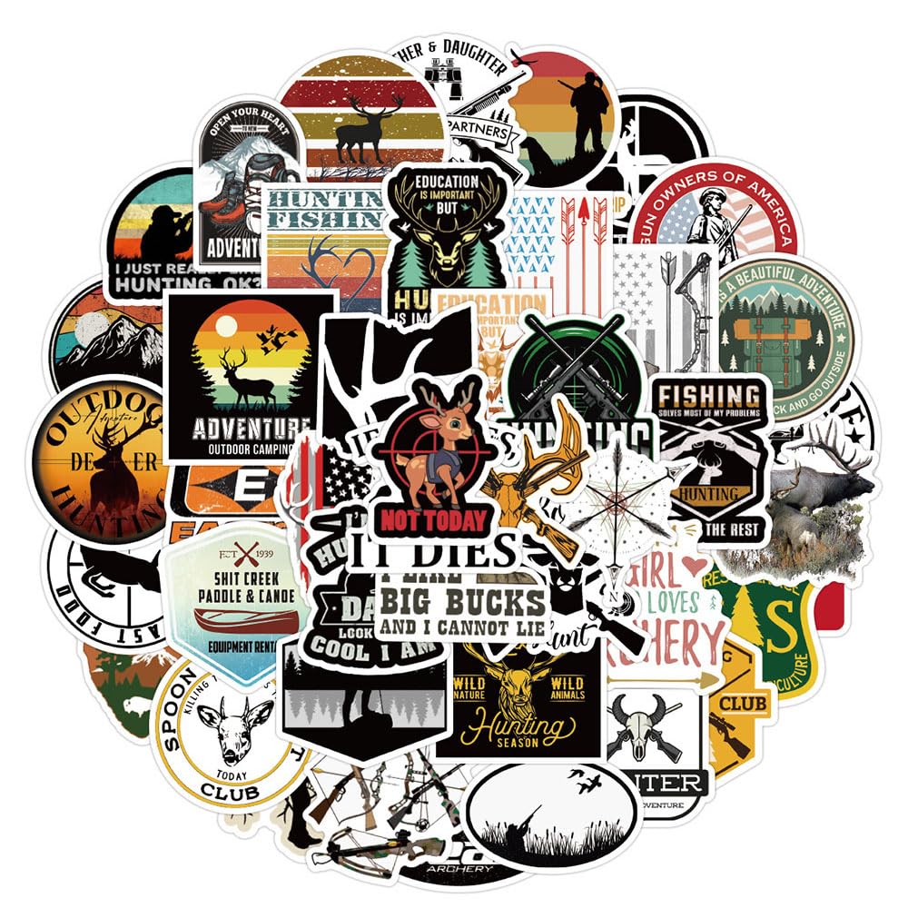 Outdoor Adventure Decals 50 Hunting Stickers Pack - Outdoor Adventure ...