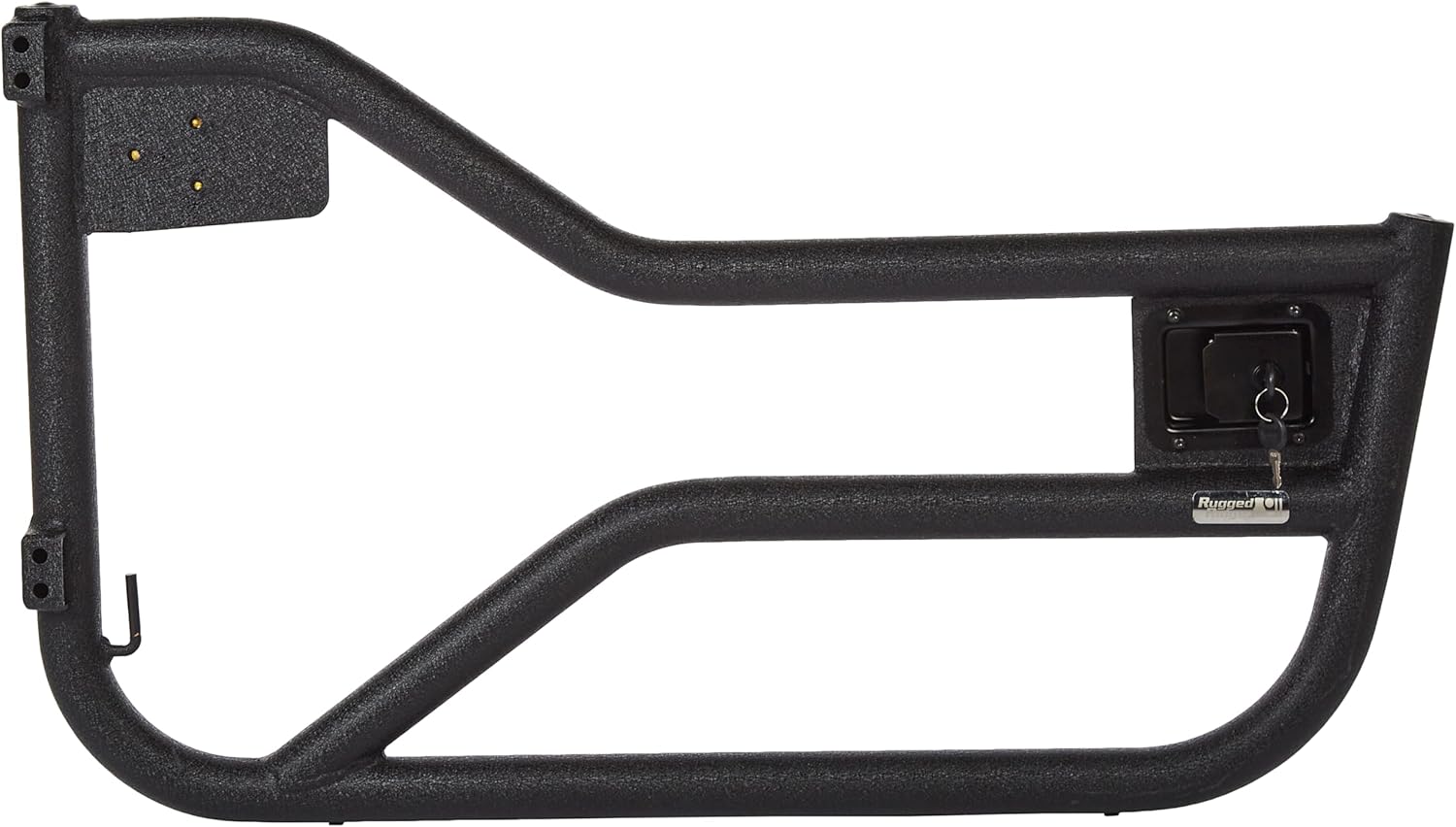 Rugged Ridge Locking Tube Doors - Fits 1997–2006 Jeep Wrangler TJ - Textured Black Powder-Coat Finish & Simple Installation with No-Drill Mounting & OE-Style Hinges