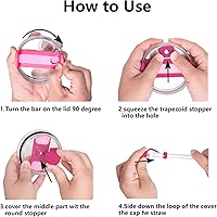 Vista 23 de Silicone Spill Stopper Set Compatible with Stanley Cup 2.0 30oz & 40oz with Straw Cover, Set of 4