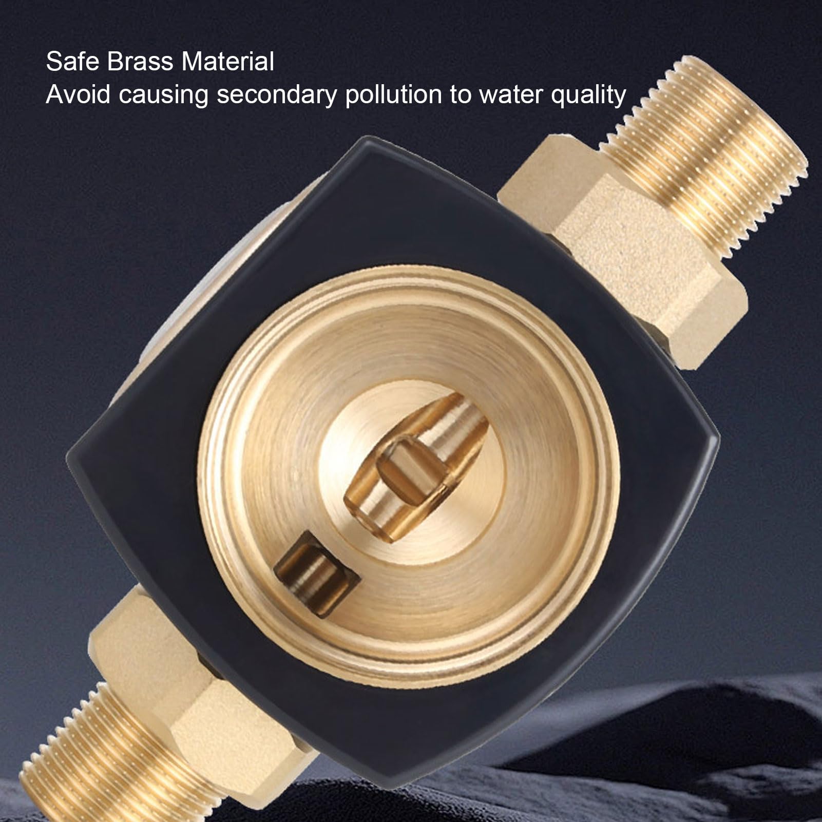 Luocute Filtro de Sedimentos, Prefiltro de Agua de Acero Inoxidable de 3/4 pulg., 40 Micras, Caudal de 8 T/h para Toda la Casa, con Medidor de Presión y Pantalla Lavable Reutilizable