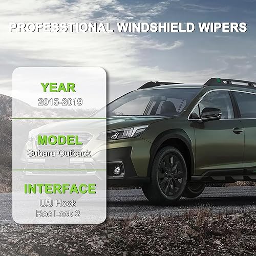 Vista 55 de PARRATI® - Limpiaparabrisas de repuesto y alto rendimiento con escobillas para parte trasera, para Dodge Durango y Jeep Grand Cherokee 2011-2023