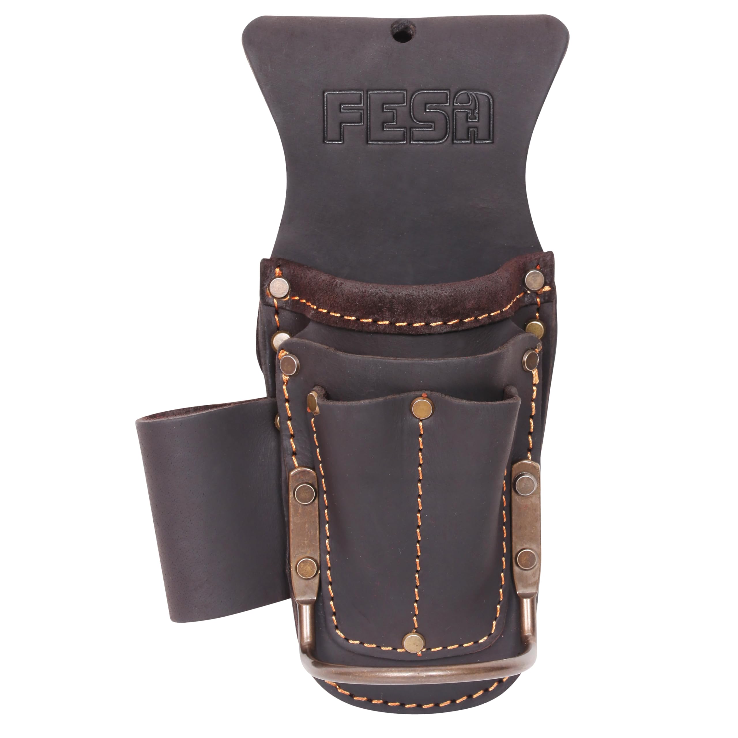 FESA Cintura portautensili per martello, multitool, pinze e martelli, con tasche per punte da trapano o pennarelli, custodia resistente per piccoli attrezzi per falegnami, clip su qualsiasi cintura