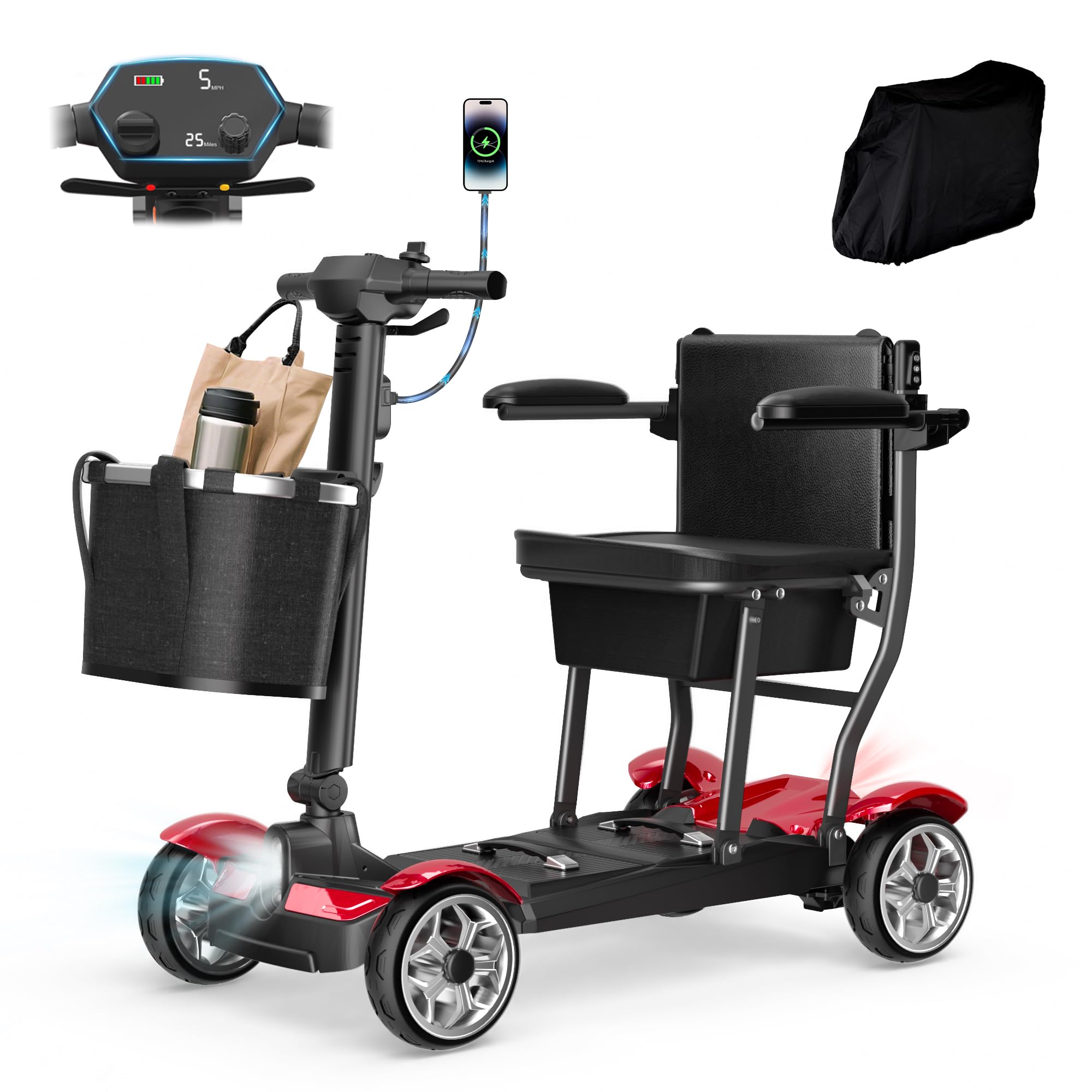 Mobility Scooter for Adults with Lithium Battery
