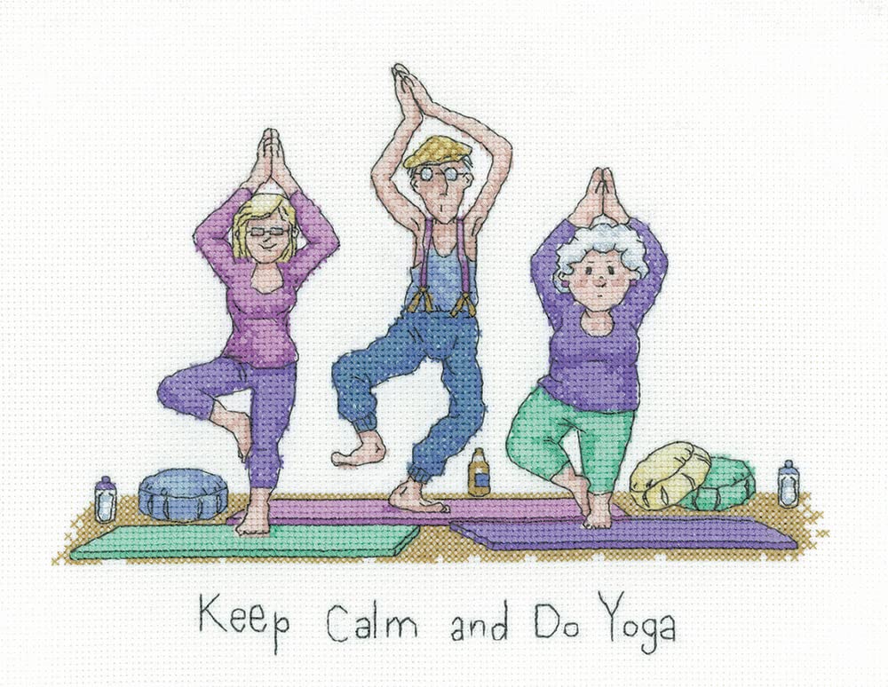 Heritage Crafts Keep Calm - Counted Cross Stitch Kit - Golden Years